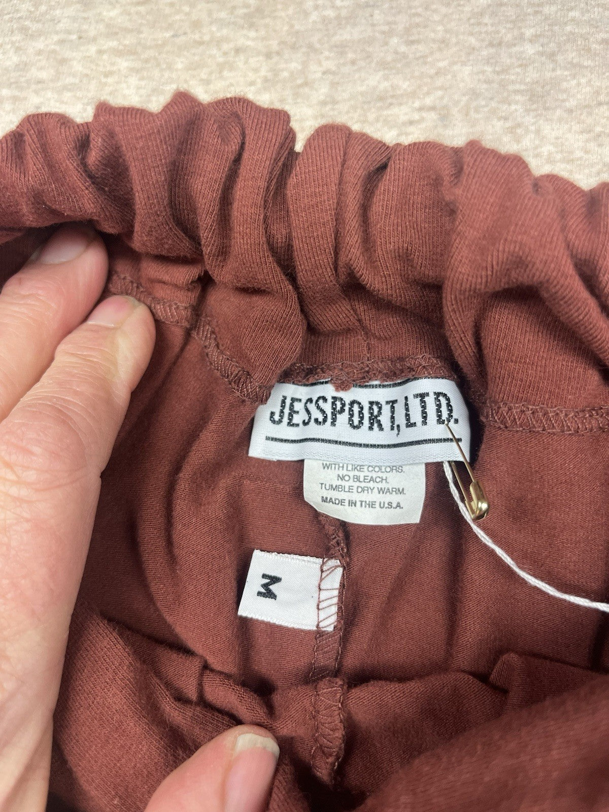 1980s Women’s Brown Knit Stirrup Pants