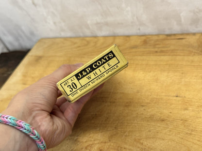 Vintage J&P Empty Spool Cotton Box #1066