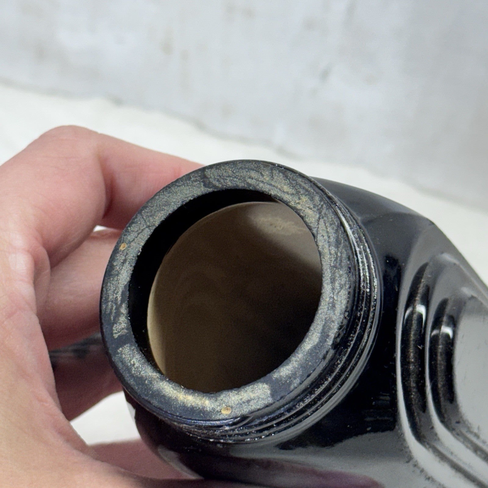 McKee Roman Arch Black Salt/Pepper Shaker Vintage