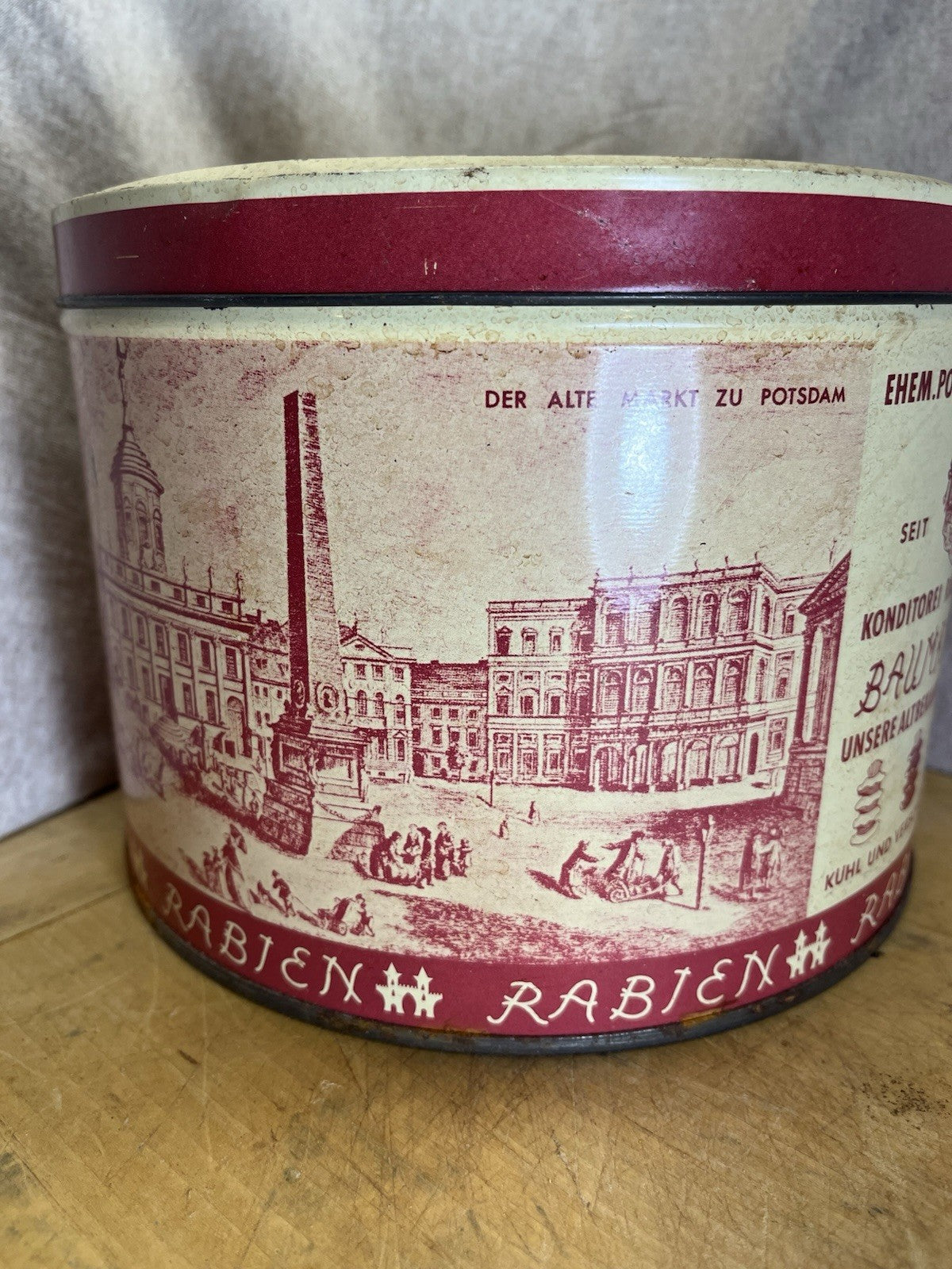 Rabien Confectioners Vintage Empty Tin
