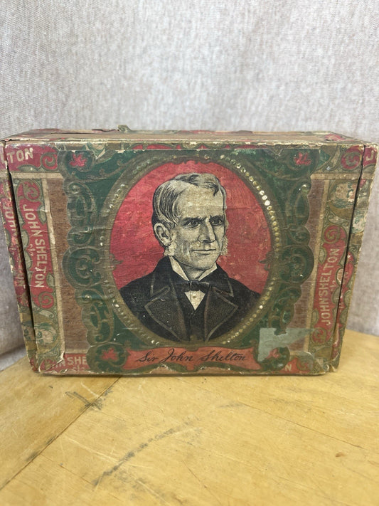 Sir John Shelton Empty Cigar Box