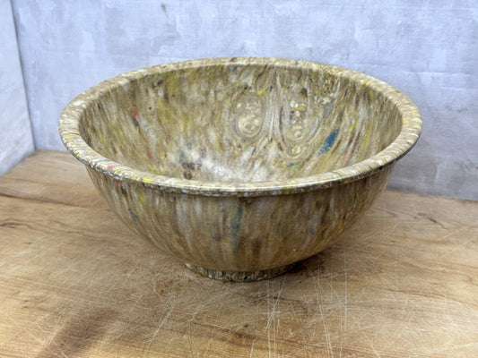 Texas Ware Vintage Splatter Confetti Melamine Bowl #1158