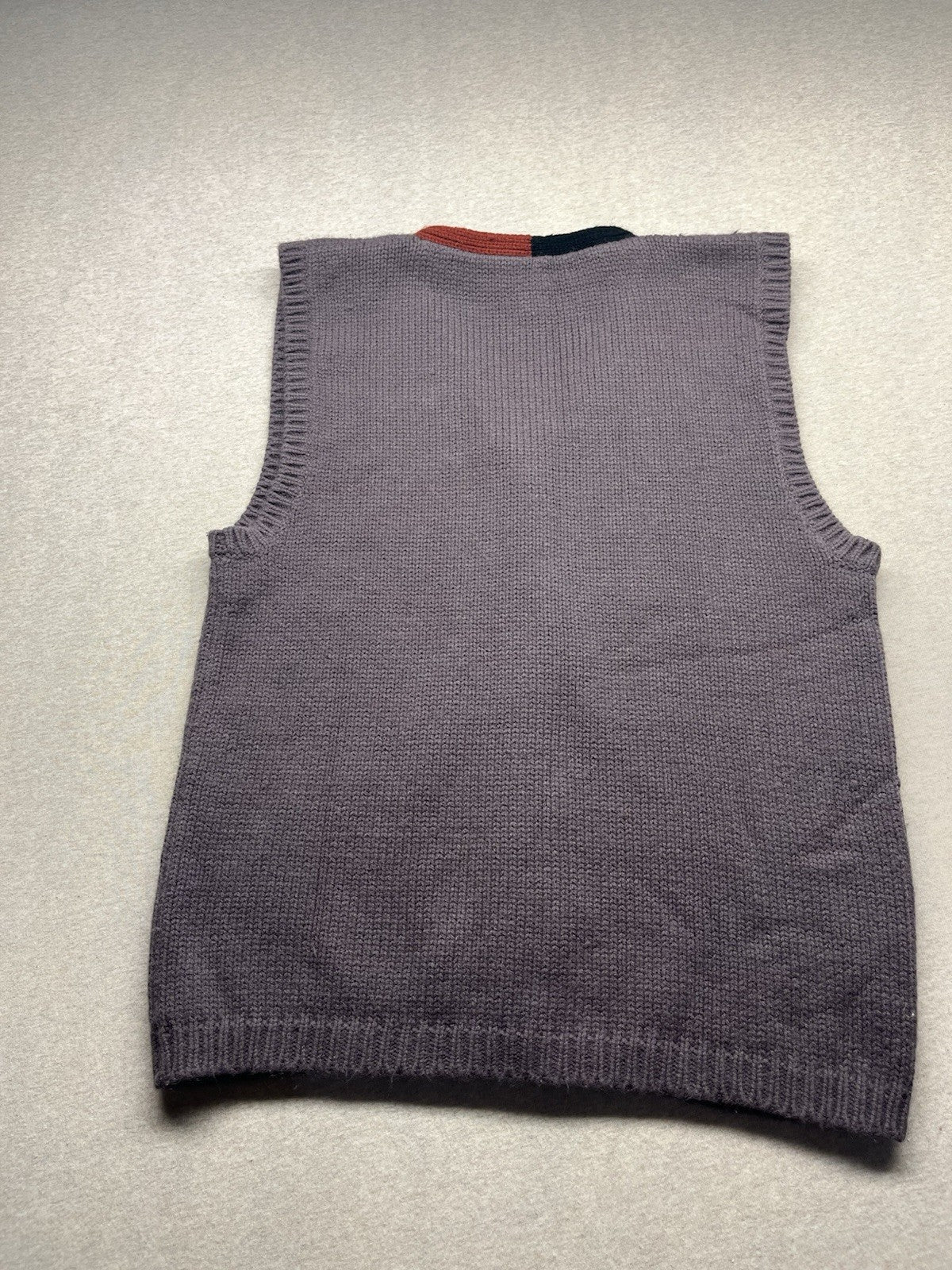 1980s Grandpas Steve Mor Brown Sweater Vest