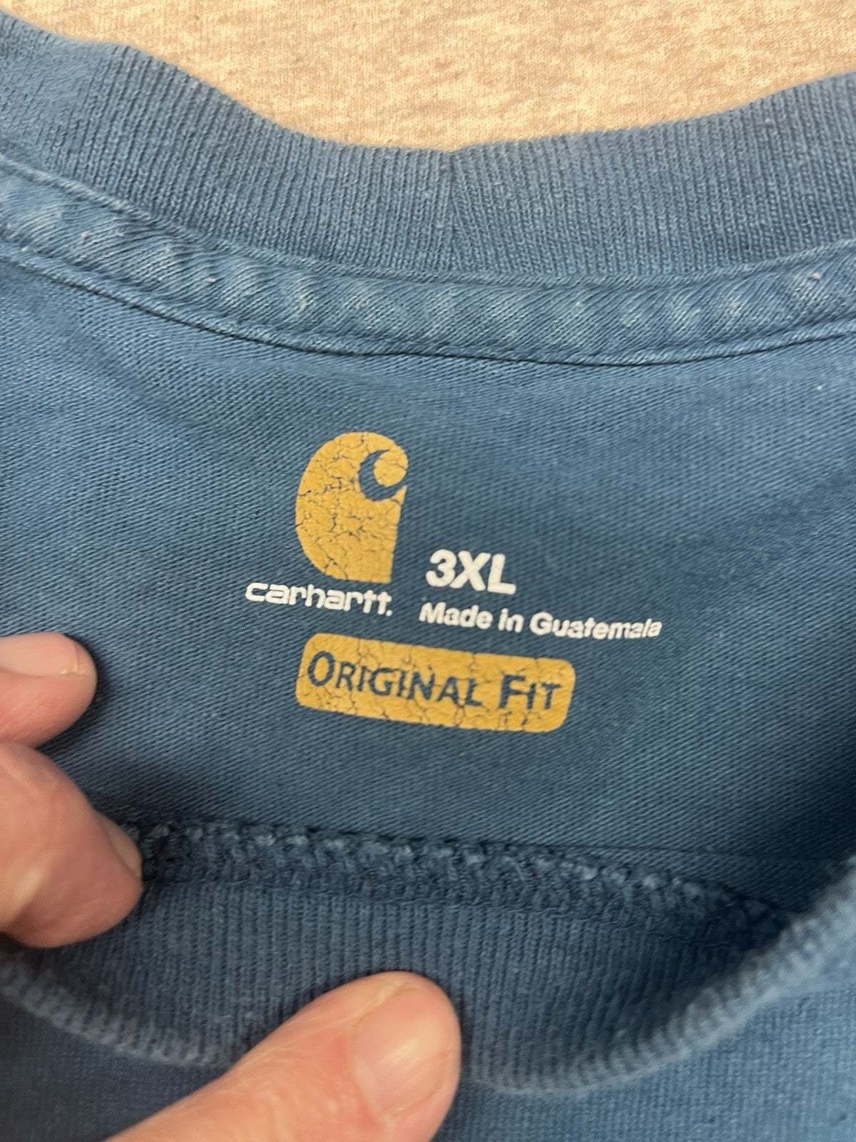 Carhaatt 3XL Original Fit Blue Tshirt 