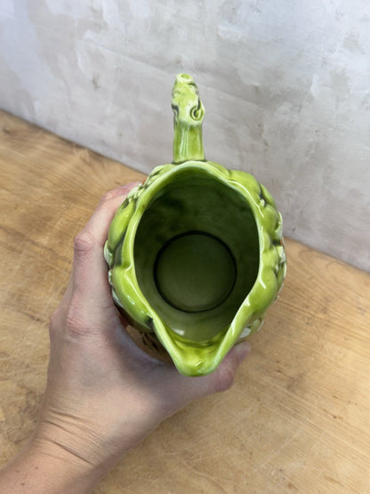 Vintage 1967 Inarco Daisy Green Pitcher #1477