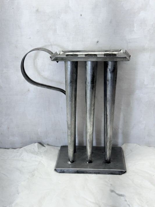 Tin Candle Mold Vintage #S-1965