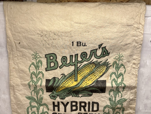 Beyers Feed Sack Vintage Malone Wi Advertisement #1147