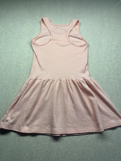 1970s Youth Size 14 Peach Knit Sundress