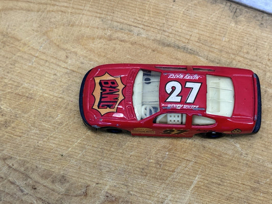 Vintage Henry White No 27 Bang Red Die Cast Model Race Car #1356