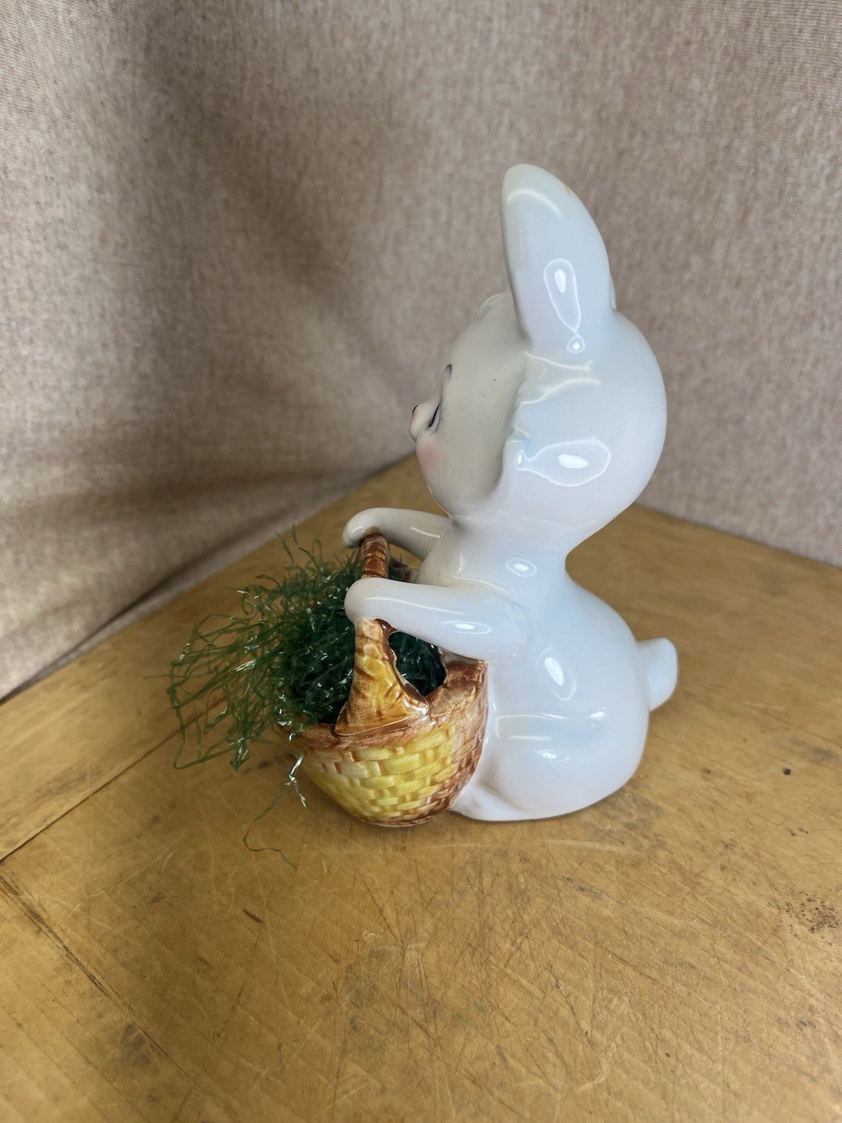 Norcrest Vintage Easter Rabbit W/basket