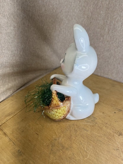 Norcrest Vintage Easter Rabbit W/basket