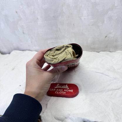 Las Stik Car And Home Cloth Tin Vintage