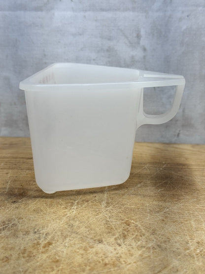 Waupun Wisconsin Measuring Cup Advertisement Vtg Plastic #1442