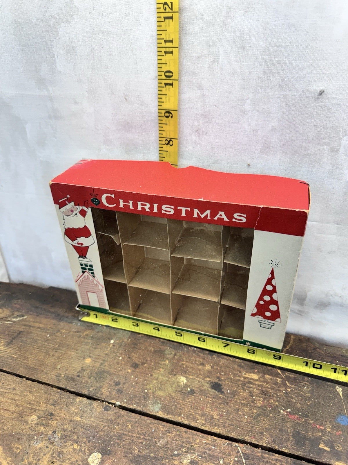 Fantasia Brand Ornament Christmas Box Empty  #1384