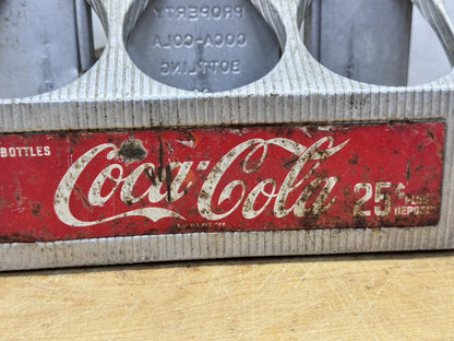 Coca Cola Metal Tin Carrier Vintage #1098