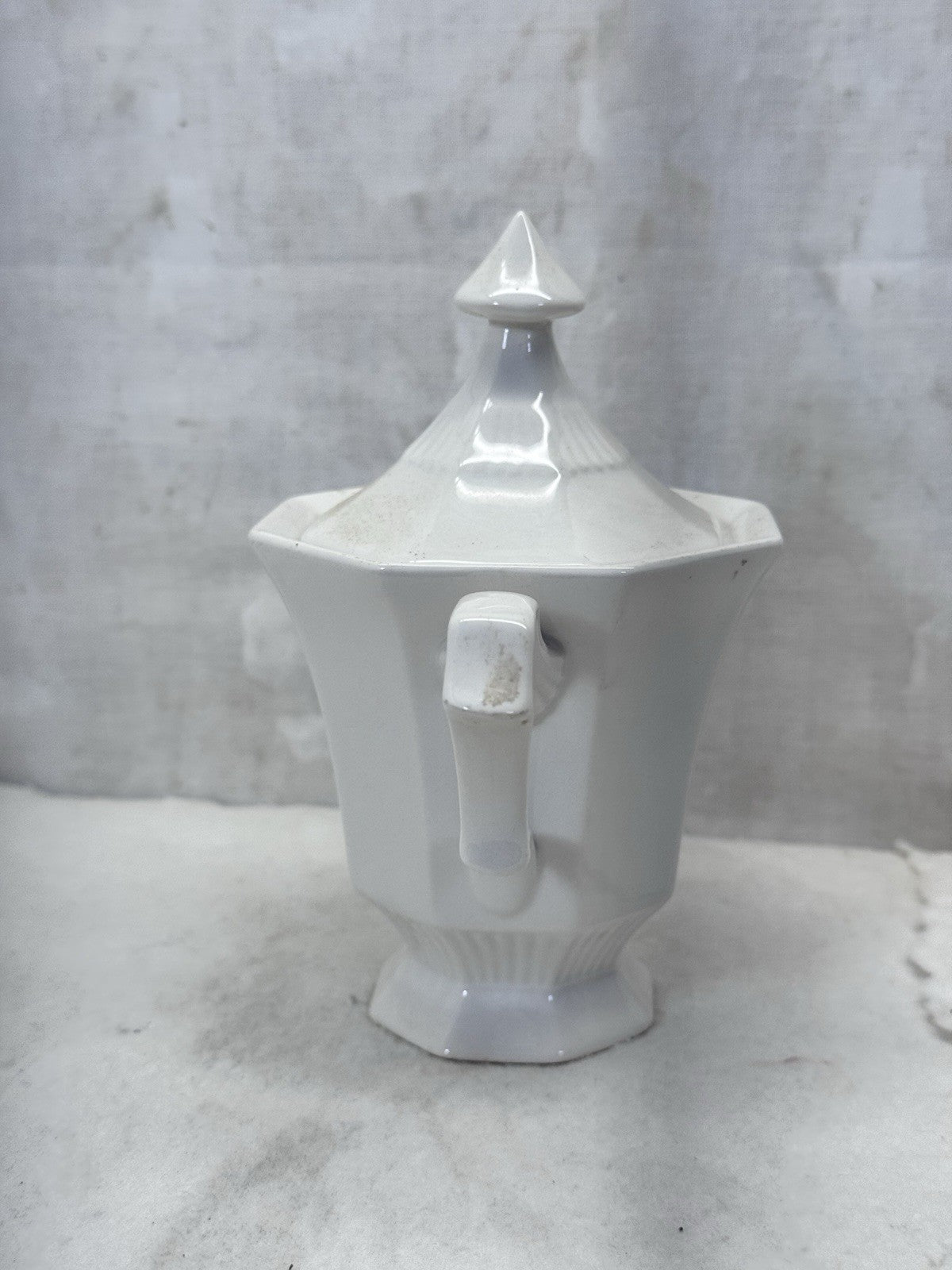 Ironstone White Candy Dish Japan Vintage