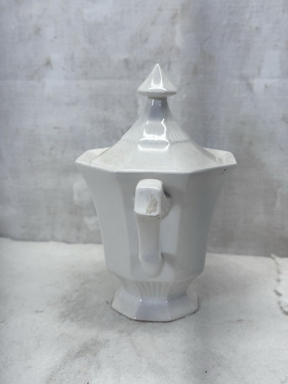 Ironstone White Candy Dish Japan Vintage