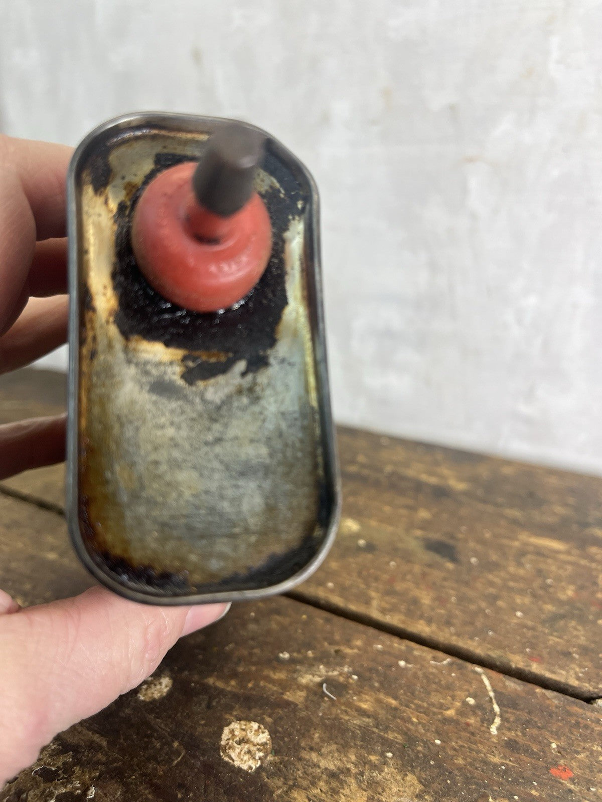 Vintage Triple-X Graphite Penetrating Oil  Tin with Spout Made USA Chicago Empty