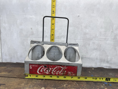 Coca Cola Metal Tin Carrier Vintage #1098