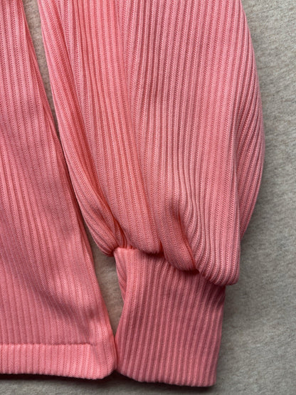 1960s Women’s Knit Peach L Sleeve Back Zipper 