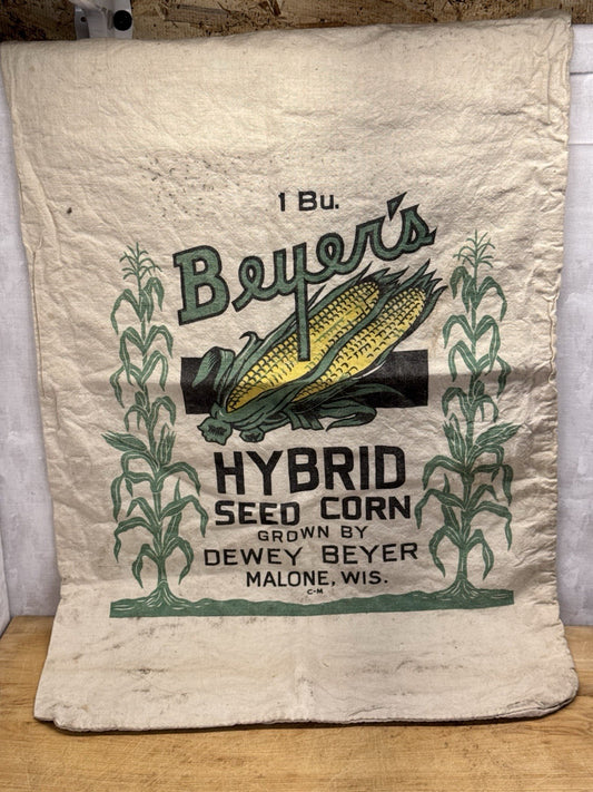 Beyers Feed Sack Vintage Malone Wi Advertisement #1147