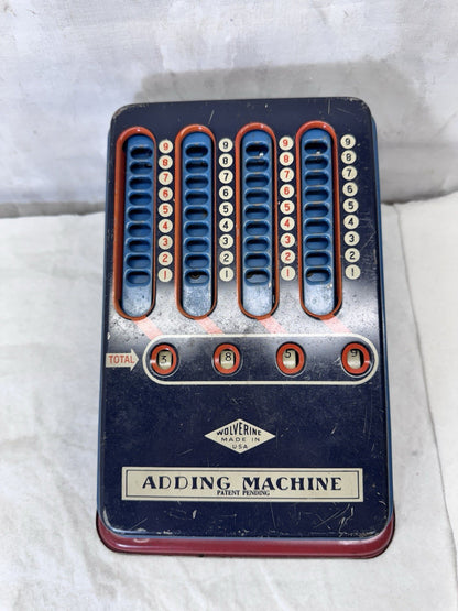 Wolverine Kids Adding Machine Metal Vintage