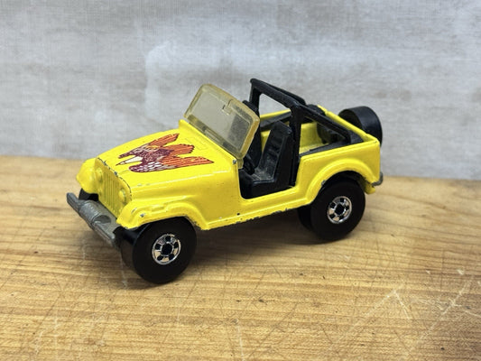 Vintage 1981 Mattel Hot Wheels Yellow CJ-7 Jeep #1235