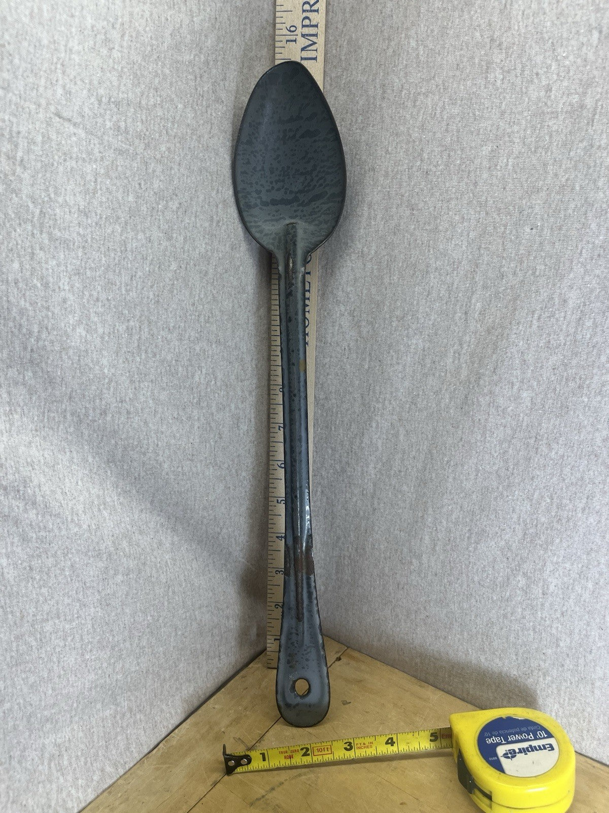 Grey Enamel 15 1/4” Spoon