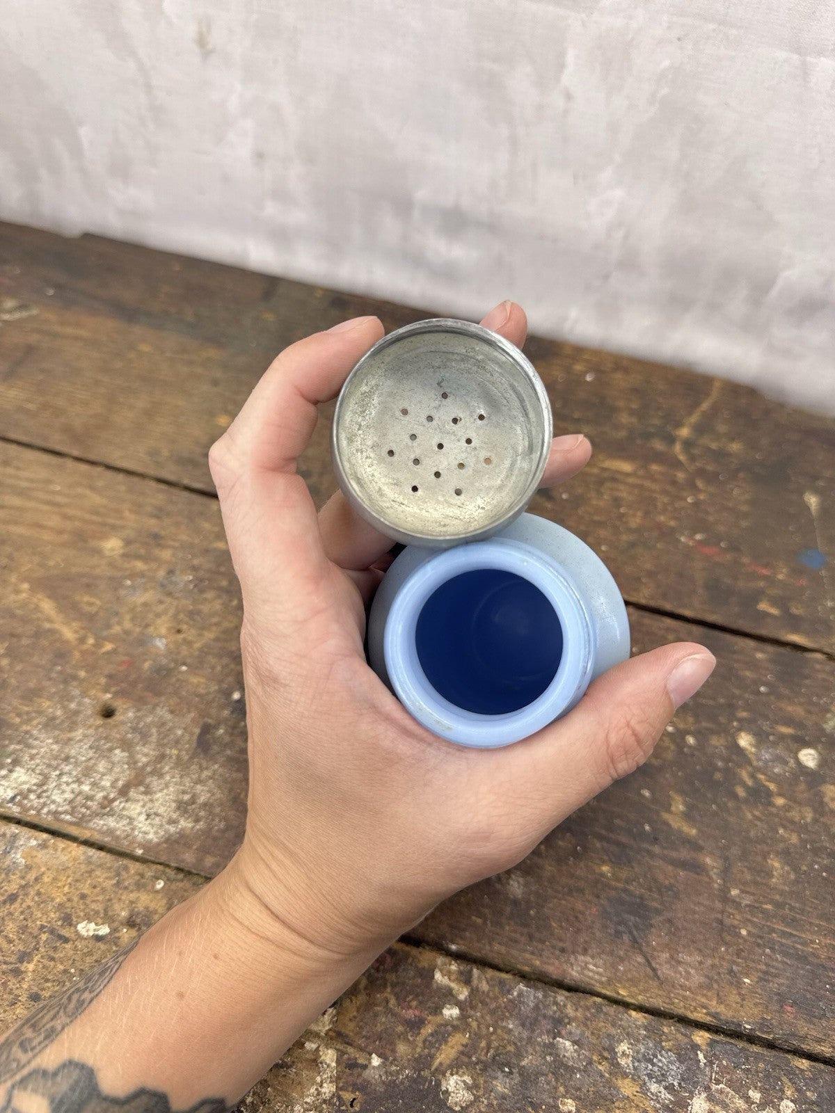 Delphite Blue Pepper Shaker #1001