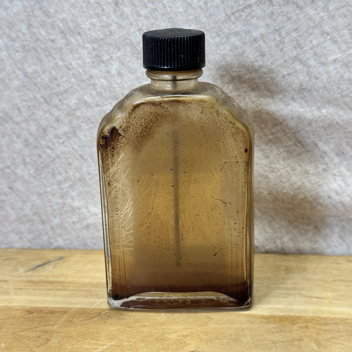 Kenmore Stainless Glass Vintage Bottle EMPTY
