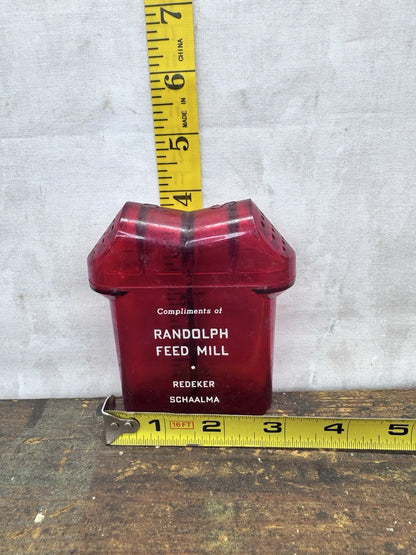 Randolph Wisconsin Feed Mill Salt & Pepper Shakers Vintage #1181