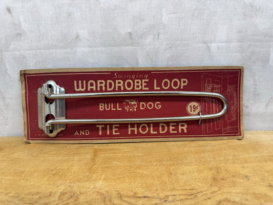 Vintage Bulldog Tie And Wardrobe Holder NOS #1047
