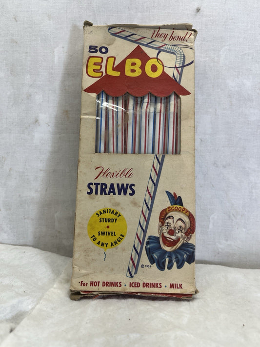 Clown Carnival Elbo Vintage Straws