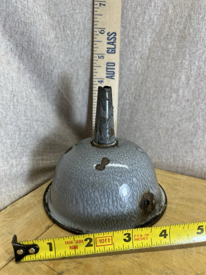 Grey Enamel Funnel