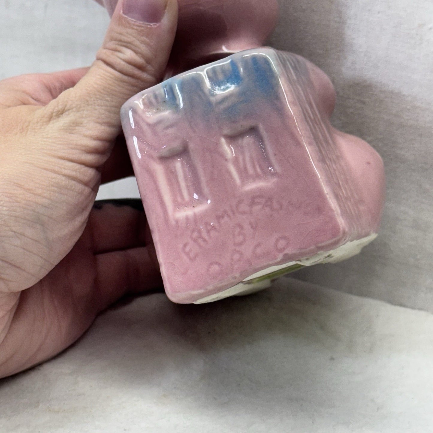 Pig Hat Planter Vase Pot Vintage 