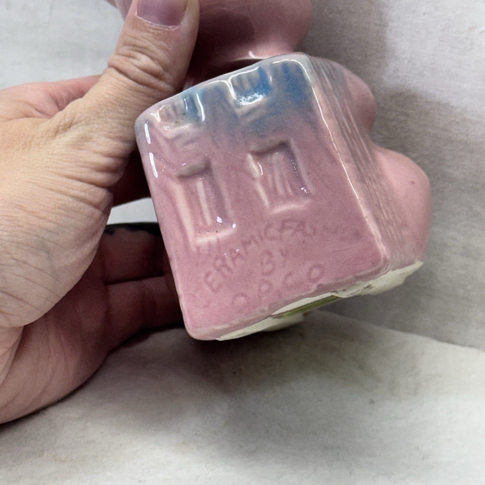 Pig Hat Planter Vase Pot Vintage 