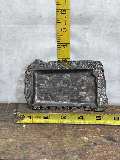 South Dakota Mini Tray Souvenir Vintage Metal