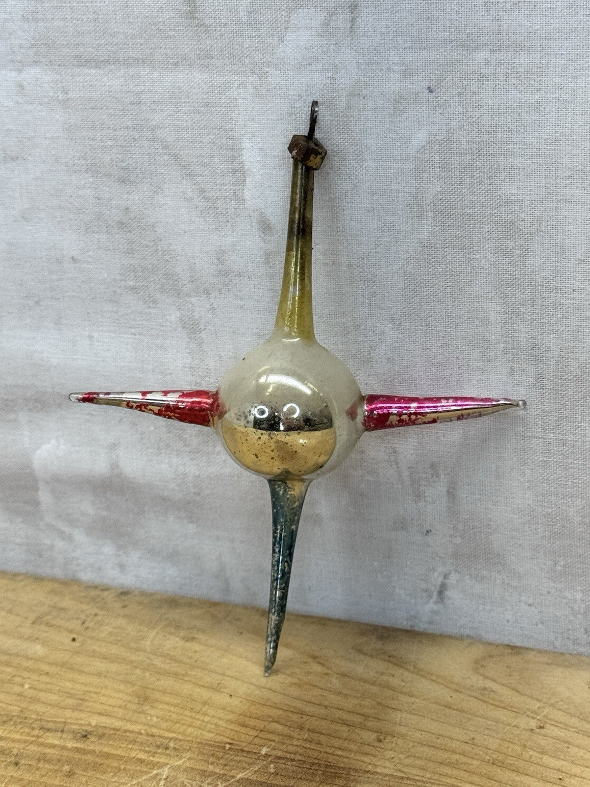 Rare Sputnik Antique Christmas Ornament  #1517