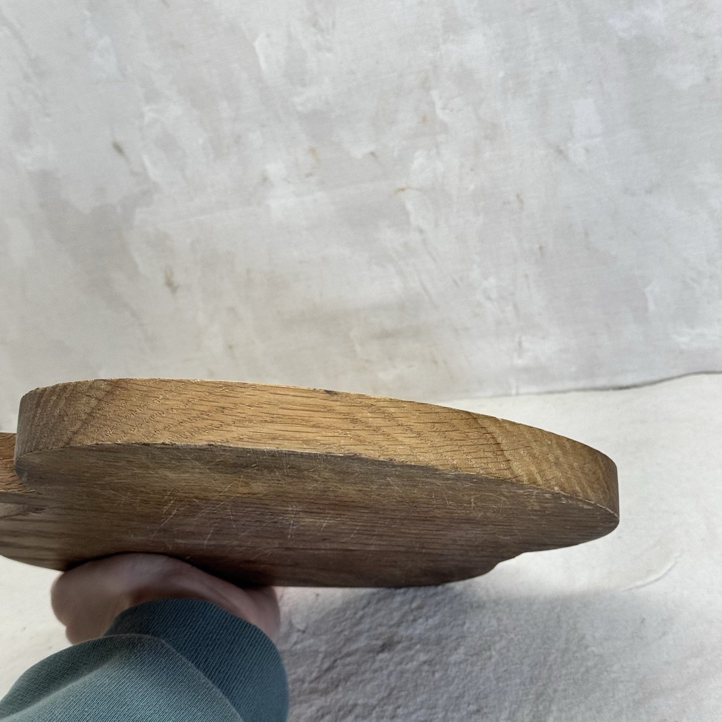 Vintage Apple Shape Wooden Cutting Board 