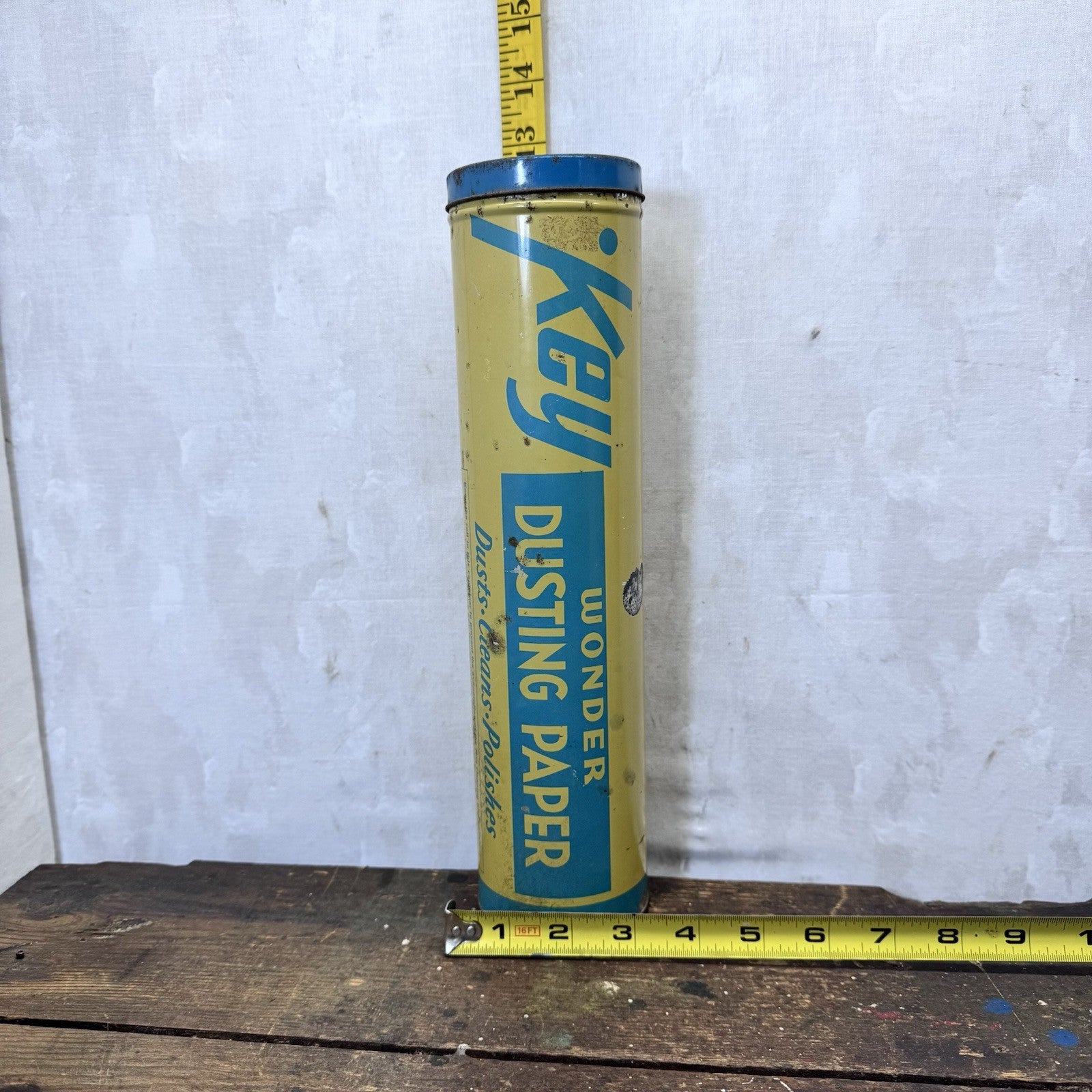 Key Wonder Dusting Paper Tin NOS Vintage