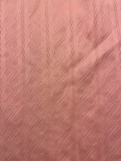 1970s Women’s Peach Knit S Sleeve Shirt