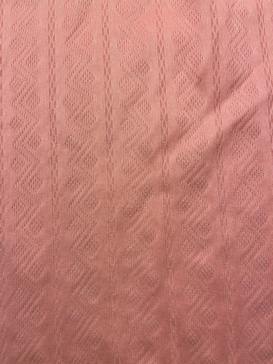 1970s Women’s Peach Knit S Sleeve Shirt