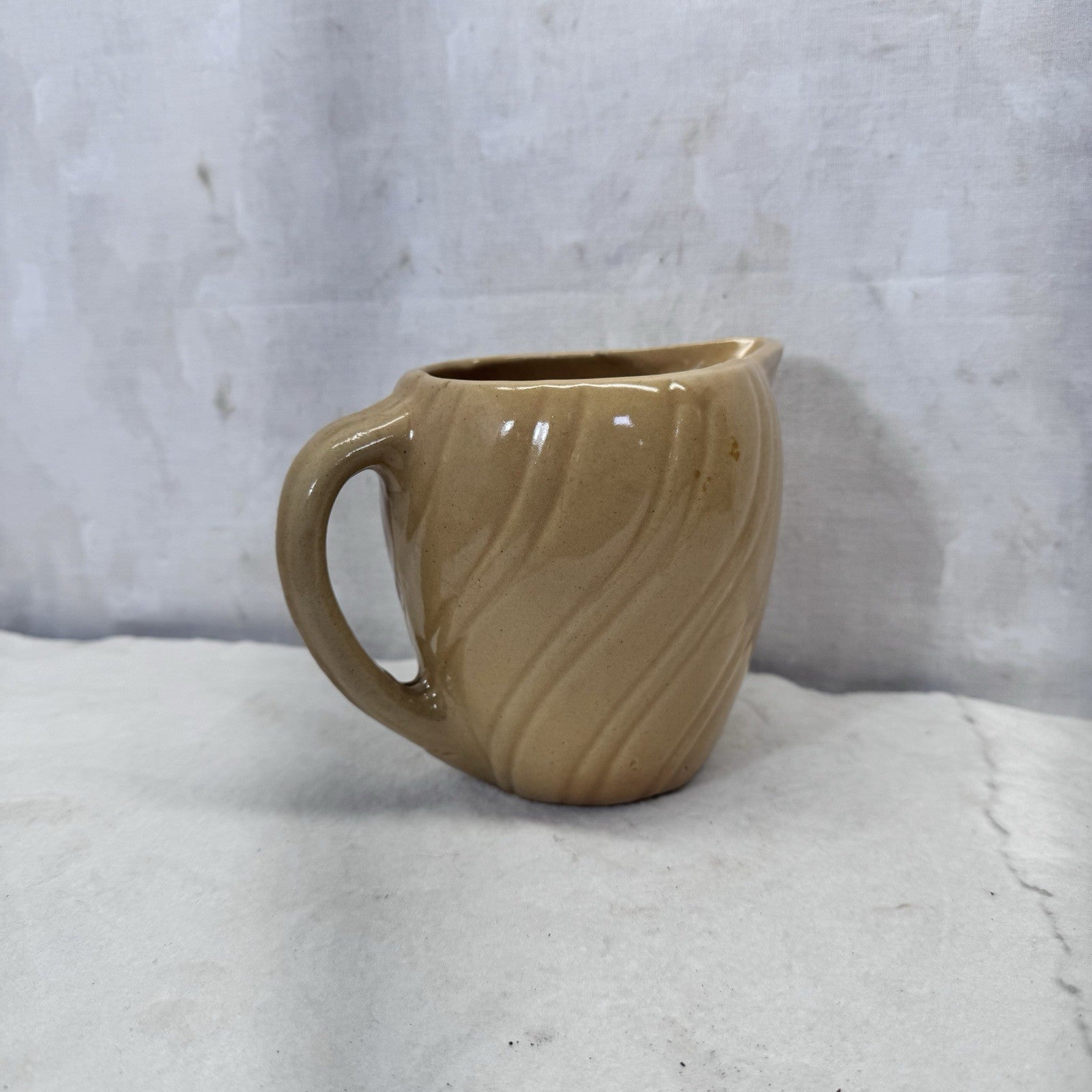 Paul Sielaff Shiocton Wisconsin Stoneware Pitcher Vintage Advertising