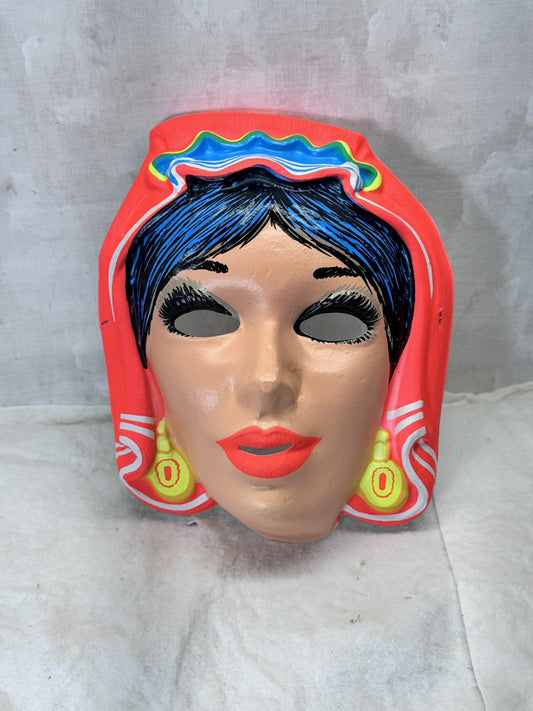 Vintage Glow Witch Halloween Mask #S-1968