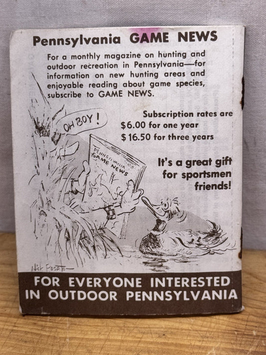 Pennsylvania Hunting Trapping Regulations 1987-1988 Vtg #1245