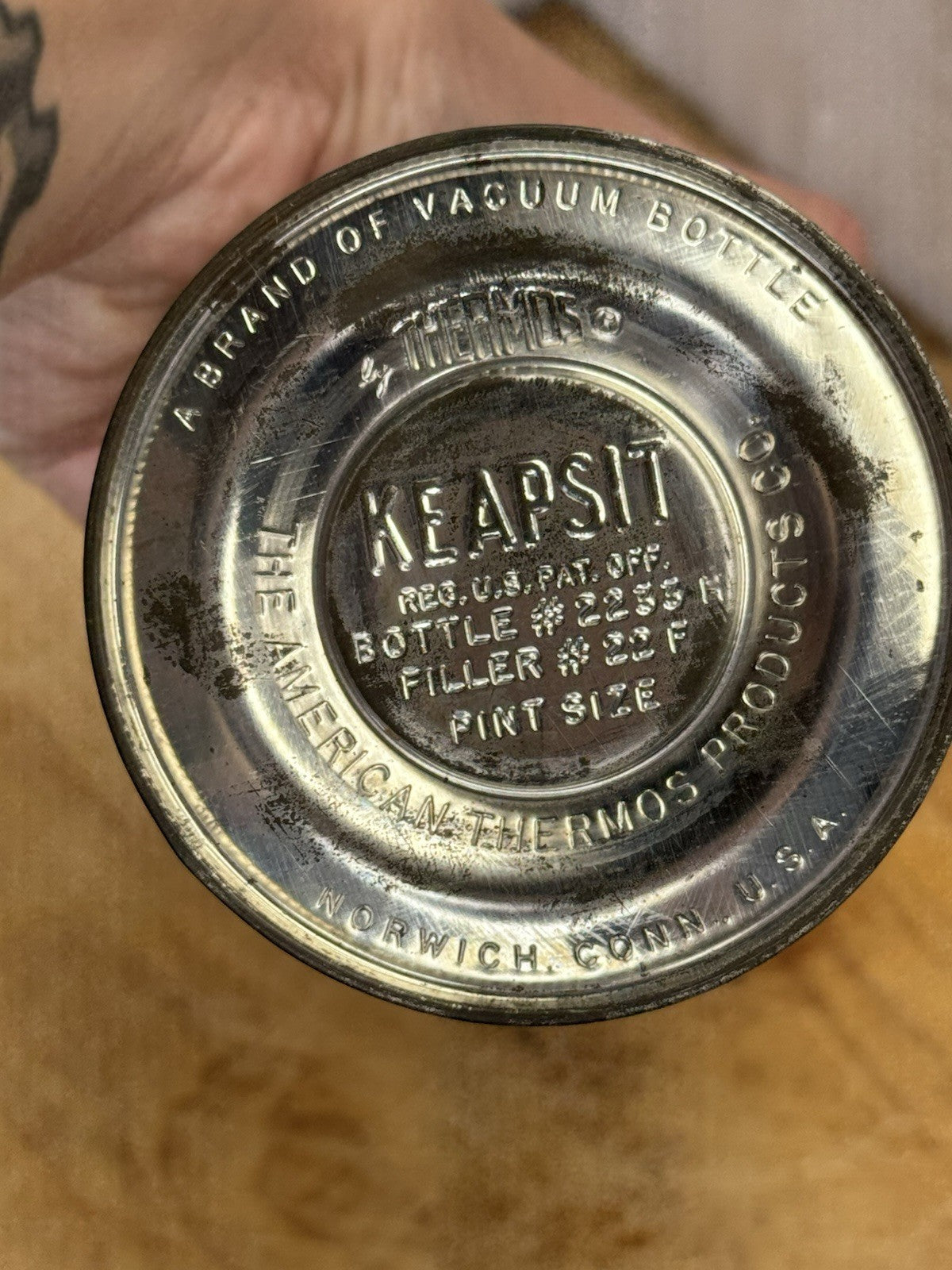NOS Keapsit Thermos Antique #1367