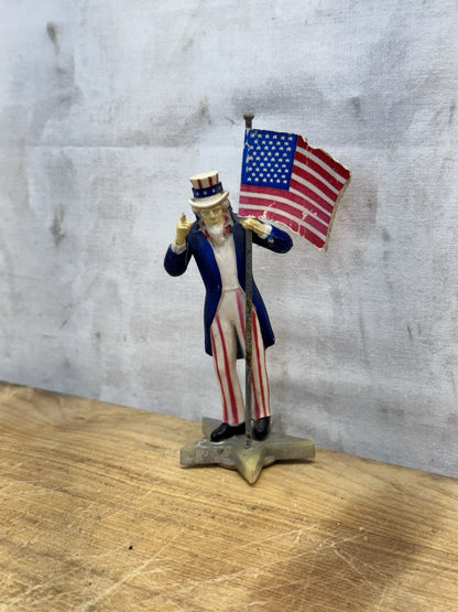 Patriotic Uncle Sam Figurine Vtg Japan #1438