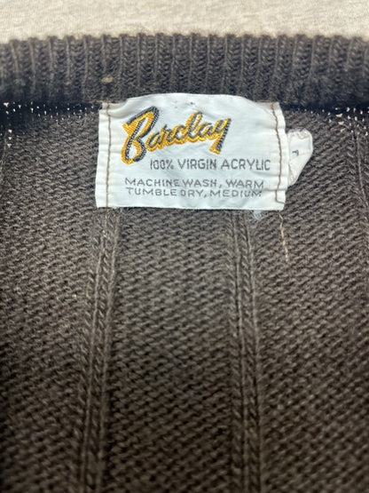 1950s Grandpas Barclay Brown Sweater Vest