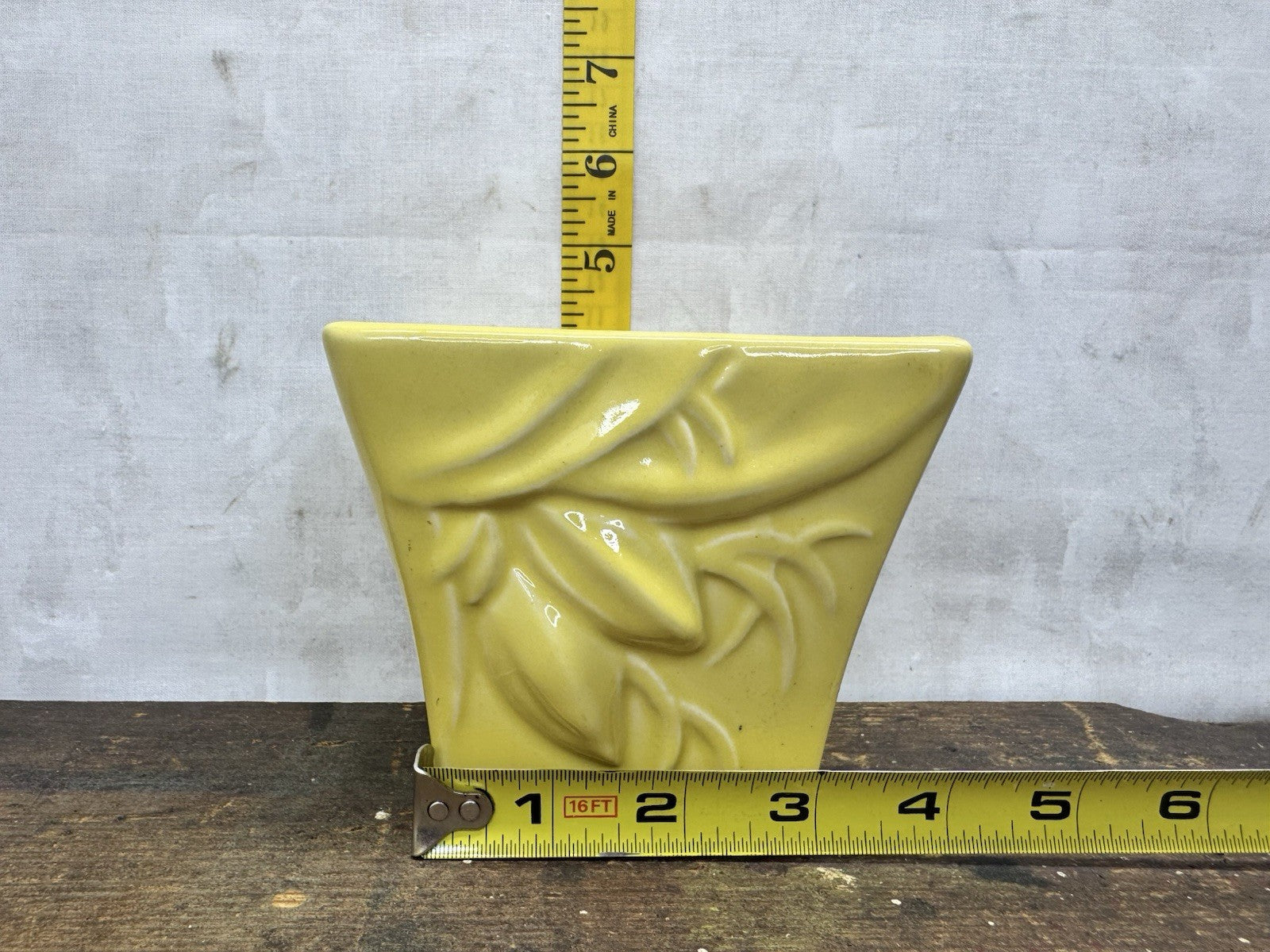 Antique McCoy Yellow Pot #1166