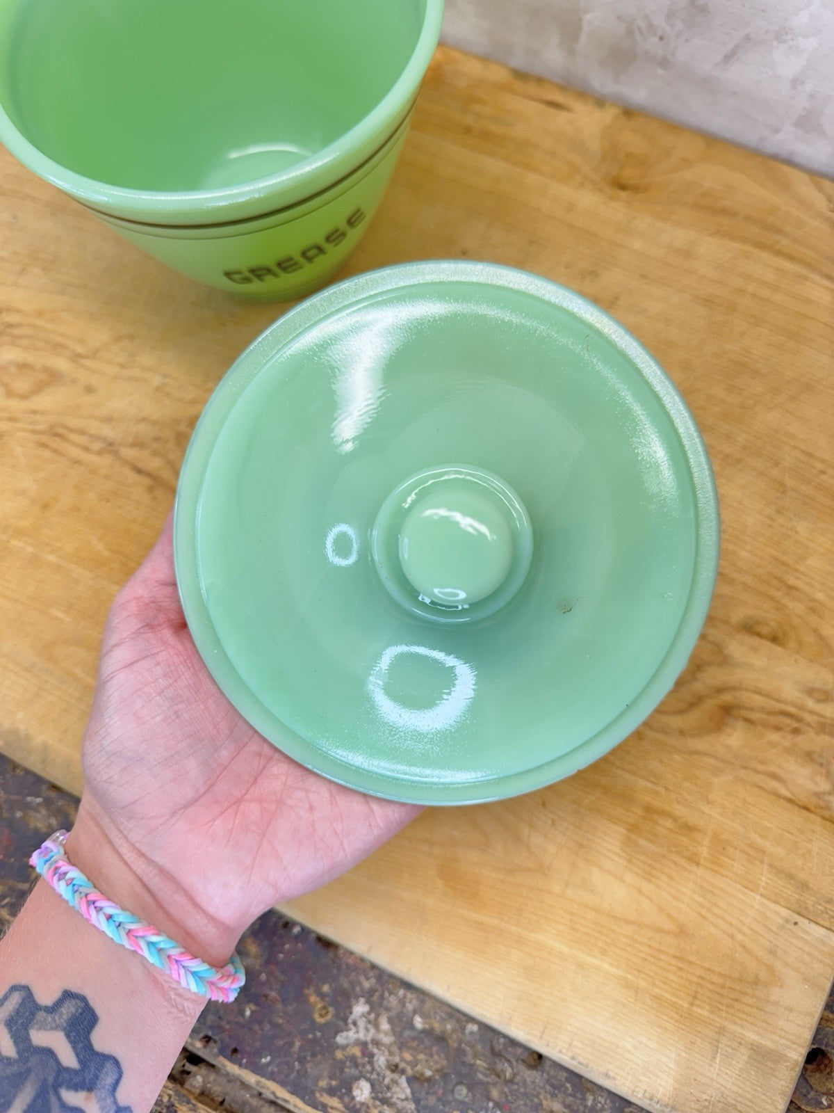 Jadeite Antique Grease Bowl #1072